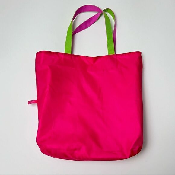 Lilly Pulitzer Estée Lauder Lemon Tropical Canvas Tote Bag - Picture 8 of 11